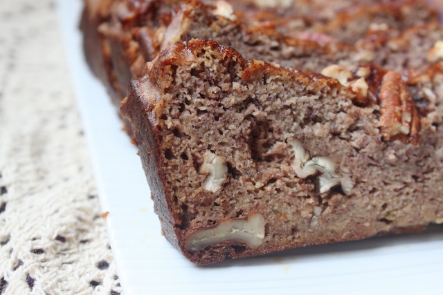 Pear Banana and Pecan Loaf (Paleo, Gluten Free, Clean eating, nut Free) + Baking without added sweeteners